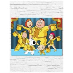 Картина по номерам на холсте мультфильм гриффины - 11297 Г 30x40