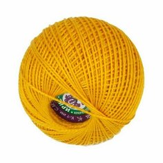 Пряжа ПНК им. Кирова Ирис 20 шт. х 25 г 150 м цв. №0306 т. желтый (ИРИС-№0306 т. желтый)