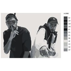Картина по номерам А2686 "Арт Мияги и Эндишпиль " 60x80 Brushes Paints