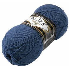 Пряжа Alize Superlana klasik (Суперлана Классик) - 2 шт Цвет: 203 джинс меланж 25% шерсть, 75% акрил 100г 280м