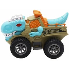 Машинка инерционная Funky toys «Динозавр» с подвижными элементами (бирюзовая)
