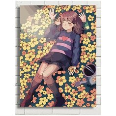 Картина по номерам игра Undertale (Санс, Ториэль, Фловей, Удина, Чара) - 8508 В 30x40