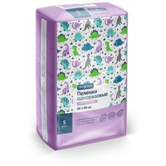 ComForte, пеленки впитывающие одноразовые 60х60 см, 5 шт. Онтэкс