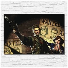 Картина по номерам на холсте игра Bioshock Infinite - 11577 Г 60x40