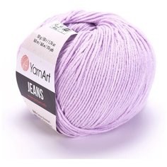 Пряжа YarnArt Jeans, 2шт, (19 сиреневый), 55 % хлопок, 45 % акрил, 50 г, 160 м