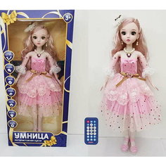 Кукла в розовом платье на РУ (звук) в коробке Китай