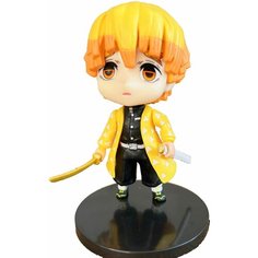 Аниме фигурка персонажа Зеницу Агацума из аниме сериала "Клинок, рассекающий демонов"КРД(Kimetsu no Yaiba) 10 см Rage Toys