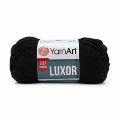 Пряжа для вязания YarnArt Luxor, 50г, 125м (100% мерсеризованный хлопок) (1215 чёрный), 10 мотков