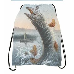 Сумка-мешок для обуви Рыбалка №3 Migom