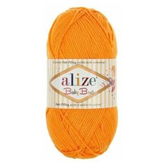 Пряжа "Baby Best" 10% бамбук, 90% акрил 240м/100гр (336 оранжевый) Alize