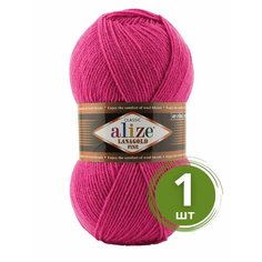 Пряжа Alize Lanagold Fine (Ланаголд Файн) - 1 моток Цвет: 798 бугенвиллия 49% шерсть, 51% акрил 100г 390м