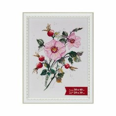 Рамка пластиковая с оргстеклом ПРК-17 30х40 см цвет белый Gamma