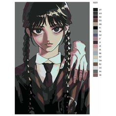 Картина по номерам S223 "Уэнсдэй (Wednesday) сериал", 60x90 см Brushes Paints