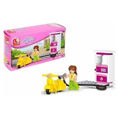 Конструктор "Розовая мечта: мини-автозаправочная стация", 37 деталей Нет бренда