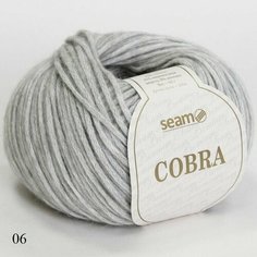 Пряжа Seam Cobra Сеам Кобра 06, 70% хлопок 21% мериносовая шерсть 9% альпака, 50 г, 100 м, 1 моток.