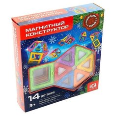 Магнитный конструктор, новогодняя серия, 14 деталей Unicon