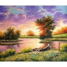 Картины по номерам закат GX9923 на подрамнике 40х50см пейзаж Paintboy