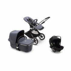 Коляска 3в1 Bugaboo Fox 3 Complete graphite/stormy blue-stormy blue/seat BLACK + База ISOFIX Bugaboo