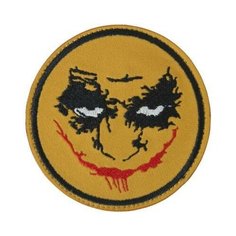 Нашивка ( шеврон патч patch ) тактическая Джокер вышитая на липучке D-8.5 оранжевая нет бренда