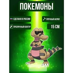 Аниме фигурка акриловая Покемоны Pokemon Крокорок