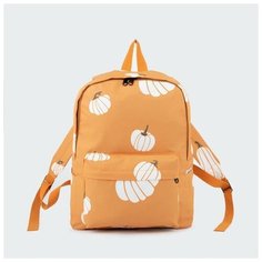 Рюкзак, отдел на молнии, наружный карман, цвет оранжевый, "Тыквы" Сима ленд