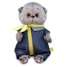 Мягкая игрушка «Басик Baby в джинсовом комбинезоне», 20 см Basik&Co