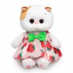 Игрушка мягкая Budi Basa Кошечка Ли-Ли Бэби в сарафане с клубничками