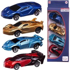Игровой набор ABtoys Машинки спортивные 4шт инерционные