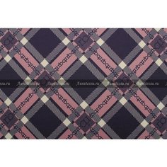 Ткань Джерси лилово-сиреневое в ромбик Rocco Barocco, ш142см, 0,5 м Roccobarocco