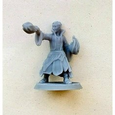 Эльф чародей. Аксессуар для настольных игр. ДнД / Dungeons & Dragons. Фигурка размер 35 мм, смола Нет бренда