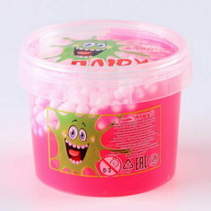 Слайм с шариками, контейнер 90 гр, ассорти Плюх