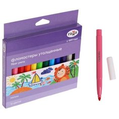 Фломастеры 12 цветов, "Малыш", утолщенные, смываемые 1 набор Случай