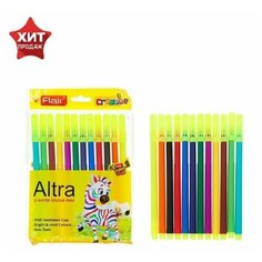 Фломастеры 12 цветов Creative, смываемые, европодвес Нет бренда