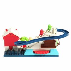 Конструктор развивающий с шестерёнками Весёлые пингвинята, 33 детали Denco Store