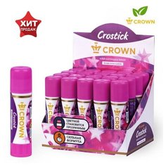 Клей-карандаш 15 г Crown Indicator PVP, с цветным индикатором./В упаковке шт: 1