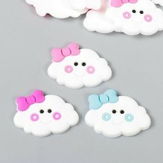 Декор для творчества резина Румяное облачко набор 15 шт 2,5х3,5 см China