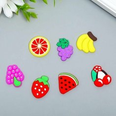 Декор для творчества резина Фрукт набор 15 шт 2,8х2 см China