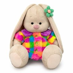 Игрушка мягкая Зайка Ми в шубке мультиколор 18 см SidS-599 BUDIBASA