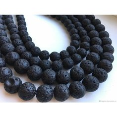 Бусины для рукоделия вулканическая лава 8 мм Azau