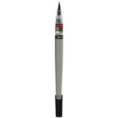 Кисть с краской Pentel Colour Brush Pigment нейлон круглая черный цвет, 1609352