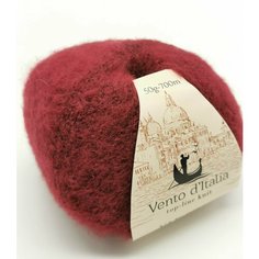 Пряжа "Yak soft" 30% пух яка, 44%мер. шерсть, 22%нейлон, 4%спандекс 700м/50г (15 бордо) 3 мотка Vento Ditalia