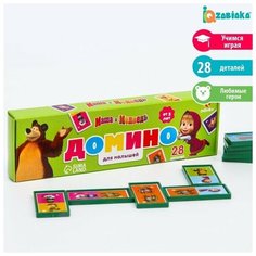 Домино "Маша и Медведь", 28 деталей