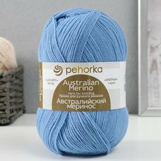 Пряжа "Австралийский меринос" 95%меринос. шерсть,5% акрил объёмный 400м/100гр (520-Гол. Про Пехорка