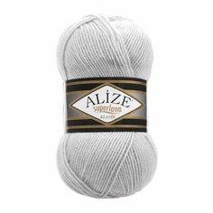 Пряжа ALIZE SUPERLANA KLASIK, лунный камень - 698, 25% шерсть, 75% акрил, 5 мотков, 100 г, 280 м.