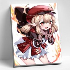Картина по номерам 30х40 Геншин Кли Molly