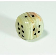 Кубик для настольных игр из натурального камня оникс. T&Z Mineral