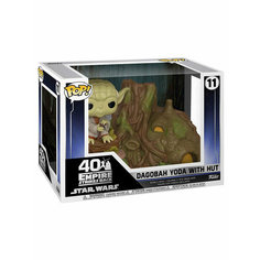 Фигурка POP! Звездные Войны Йода и его хижина на Дагобе Star Wars №11 головотряс 10,5 см Funko
