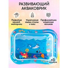 Водный развивающий коврик для детей Pimin