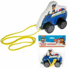 Деревянная Каталка Гонщик 12 см Щенячий Патруль PAWPET-12 Нет бренда