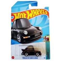 HKG69 Машинка игрушка Hot Wheels металлическая коллекционная Porsche 911 Turbo 3.6 (964) черный